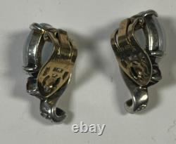 TRIFARI Alfred Philippe Sterling Silver Jelly Belly Clip on Earrings Moonstone