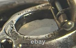 TRIFARI Alfred Philippe Sterling Silver Jelly Belly Clip on Earrings Moonstone