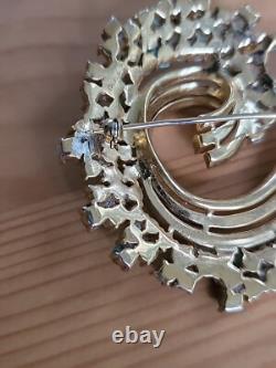 TRIFARI Alfred Philippe Turquoise & Royal Blue Swirl Rare Brooch Signed