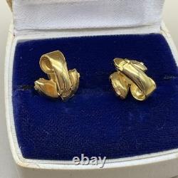 TRIFARI Alfred Philippe Vintage Coronation Crown Brooch & Earrings Set Jelly