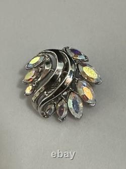 TRIFARI Aurora Borealis Silver Alfred Philippe Navette Earrings Necklace