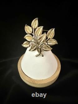 TRIFARI Autumn Leaves Book Alfred Philippe Gold-Trifanium Set PAT PEND