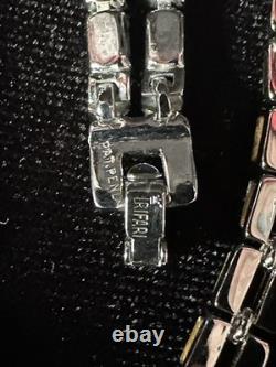 TRIFARI Baguette Drop-Dangle Parure Alfred Philippe Silver-Trifanium PAT PEND