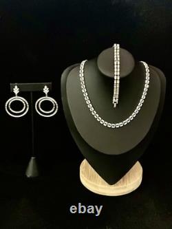 TRIFARI Baguette Parure Dangle Alfred Philippe Rhodium PAT PEND withJBT Box