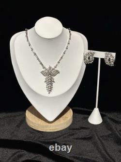 TRIFARI Baguette Parure Earrings Necklace Trifanium Alfred Philippe PAT PEND