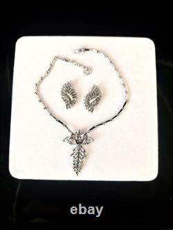 TRIFARI Baguette Parure Earrings Necklace Trifanium Alfred Philippe PAT PEND