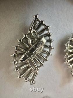 TRIFARI Baguette Parure Earrings Necklace Trifanium Alfred Philippe PAT PEND