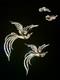 TRIFARI Birds In Flight Set 1950 Crystal Baguettes Gold Alfred Philippe withBox