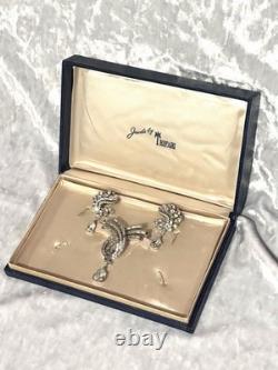 TRIFARI Cascade Brooch Diamanté Earrings Dangle Pear Alfred Philippe PAT PEND