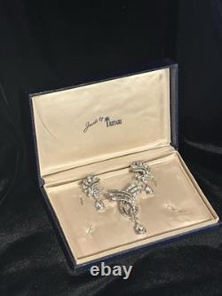 TRIFARI Cascade Brooch Diamanté Earrings Dangle Pear Alfred Philippe PAT PEND