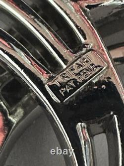 TRIFARI Cascade Brooch Diamanté Earrings Dangle Pear Alfred Philippe PAT PEND