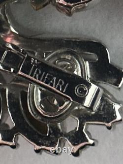 TRIFARI Cascade Brooch Diamanté Earrings Dangle Pear Alfred Philippe PAT PEND