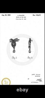 TRIFARI Cascade Brooch Diamanté Earrings Dangle Pear Alfred Philippe PAT PEND