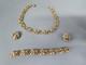 TRIFARI Cordon D'or Book-Set Alfred Philippe Earrings Bracelet Necklace Gold