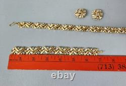 TRIFARI Cordon D'or Book-Set Alfred Philippe Earrings Bracelet Necklace Gold
