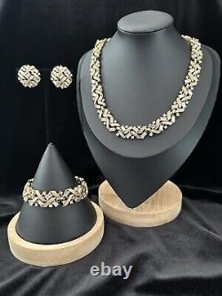 TRIFARI Cordon D'or Book Set Alfred Philippe Trifanium Rhinestones PAT PEND