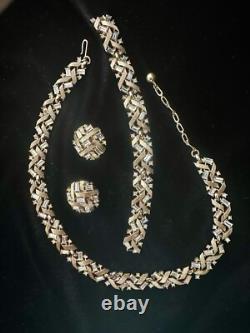 TRIFARI Cordon D'or Book Set Alfred Philippe Trifanium Rhinestones PAT PEND