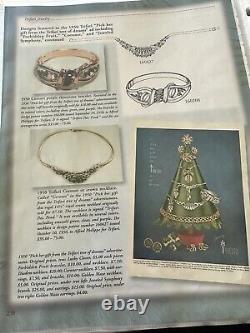 TRIFARI Coronet Set Navette SILVER Alfred Philippe PAT PEND Demi-Parure Book