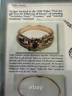 TRIFARI Coronet Set Navette SILVER Alfred Philippe PAT PEND Demi-Parure Book