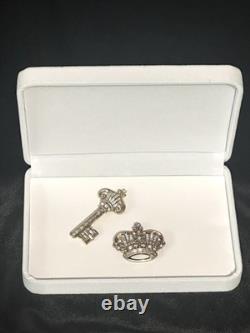 TRIFARI Crown & Key Gold-Trifanium Alfred Philippe 1950 Rhinestones PAT PEND