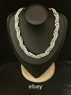 TRIFARI Crystal Pave Waves Oval Rhinestone Diamanté Parure Alfred Philippe Box