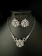 TRIFARI Crystal Ribbon Set 1948 Rhodium Rhinestones Alfred Philippe PAT PEND Box