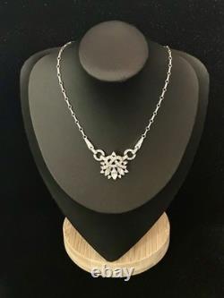 TRIFARI Crystal Ribbon Set 1948 Rhodium Rhinestones Alfred Philippe PAT PEND Box