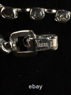 TRIFARI Crystal & Ruby-Red Parure 1952 Earrings Necklace Dangle Alfred Philippe