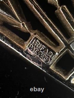 TRIFARI DEAREST Fan Set Alfred Philippe Pear Teardrop Gold-Tone PAT PEND withBox