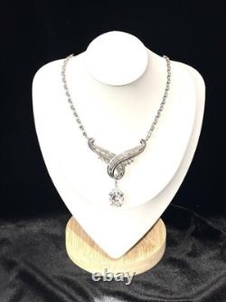 TRIFARI Dangle Pear Demi-Parure Earrings Necklace Alfred Philippe PAT PEND 1952