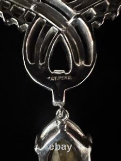 TRIFARI Dangle Pear Demi-Parure Earrings Necklace Alfred Philippe PAT PEND 1952