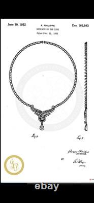 TRIFARI Dangle Pear Demi-Parure Earrings Necklace Alfred Philippe PAT PEND 1952