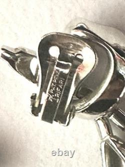 TRIFARI Dangle Tassel Set Rhodium Alfred Philippe Snake Chain PAT PEND 1950