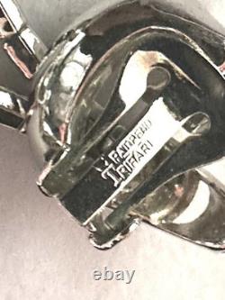 TRIFARI Dangle Tassel Set Rhodium Alfred Philippe Snake Chain PAT PEND 1950