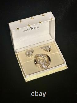 TRIFARI Day and Night Set 1954 Earrings Brooch Spangle Alfred Philippe withBox