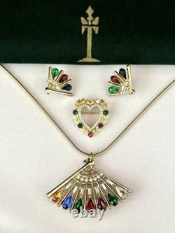 TRIFARI Dearest Set Diamanté Gold-Trifanium Alfred Philippe Crown