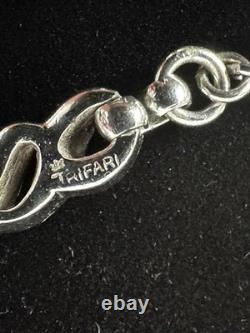 TRIFARI Diamanté Pave' Alfred Philippe Earrings Necklace Silver-Trifanium