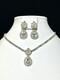TRIFARI Diamanté Set Alfred Philippe Flower Teardrop Pear Trifanium PAT PEND