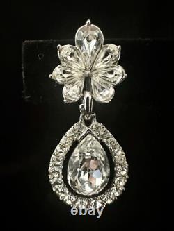TRIFARI Diamanté Set Alfred Philippe Flower Teardrop Pear Trifanium PAT PEND