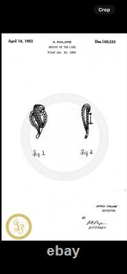 TRIFARI Diamanté Wave Set Alfred Philippe Earrings Bracelet Brooch Necklace 1953