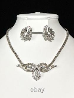TRIFARI Duchess Set Diamanté Alfred Philippe Silver-Trifanium PAT PEND