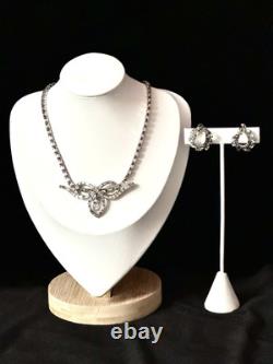TRIFARI Duchess Set Diamanté Alfred Philippe Silver-Trifanium PAT PEND