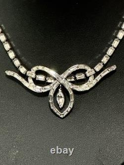 TRIFARI Duchess Set Diamanté Alfred Philippe Silver-Trifanium PAT PEND