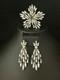 TRIFARI Earrings Brooch(1967) Parure Chandelier Diamant&eacute; Alfred Philippe withBox