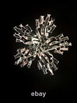TRIFARI Earrings Brooch(1967) Parure Chandelier Diamanté Alfred Philippe withBox