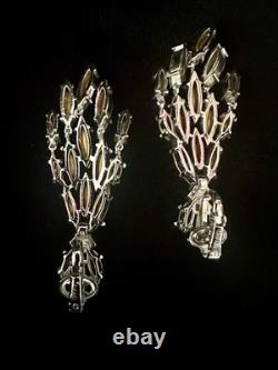 TRIFARI Earrings Brooch(1967) Parure Chandelier Diamanté Alfred Philippe withBox TRIFARI Earrings Brooch(1967) Parure Chandelier Diamanté Alfred Philippe withBox