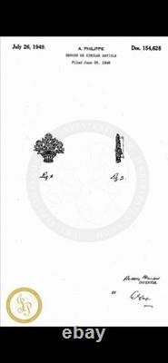 TRIFARI Earrings Brooch Parure 1948-49 Gold Crystal Alfred Philippe PAT PEND Box