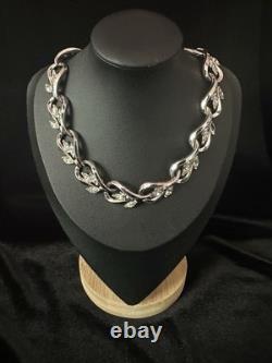 TRIFARI Fire & Ice Set 1958 Rhodium Crystal Dangle Alfred Philippe Crown