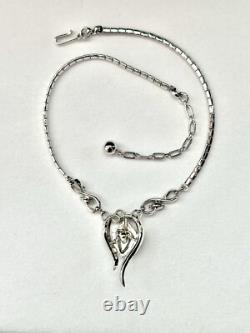 TRIFARI Flirtation Sapphire Rhodium Set Alfred Philippe HALO 1953 PAT PEND