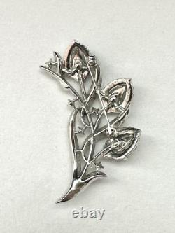 TRIFARI Flirtation Sapphire Rhodium Set Alfred Philippe HALO 1953 PAT PEND